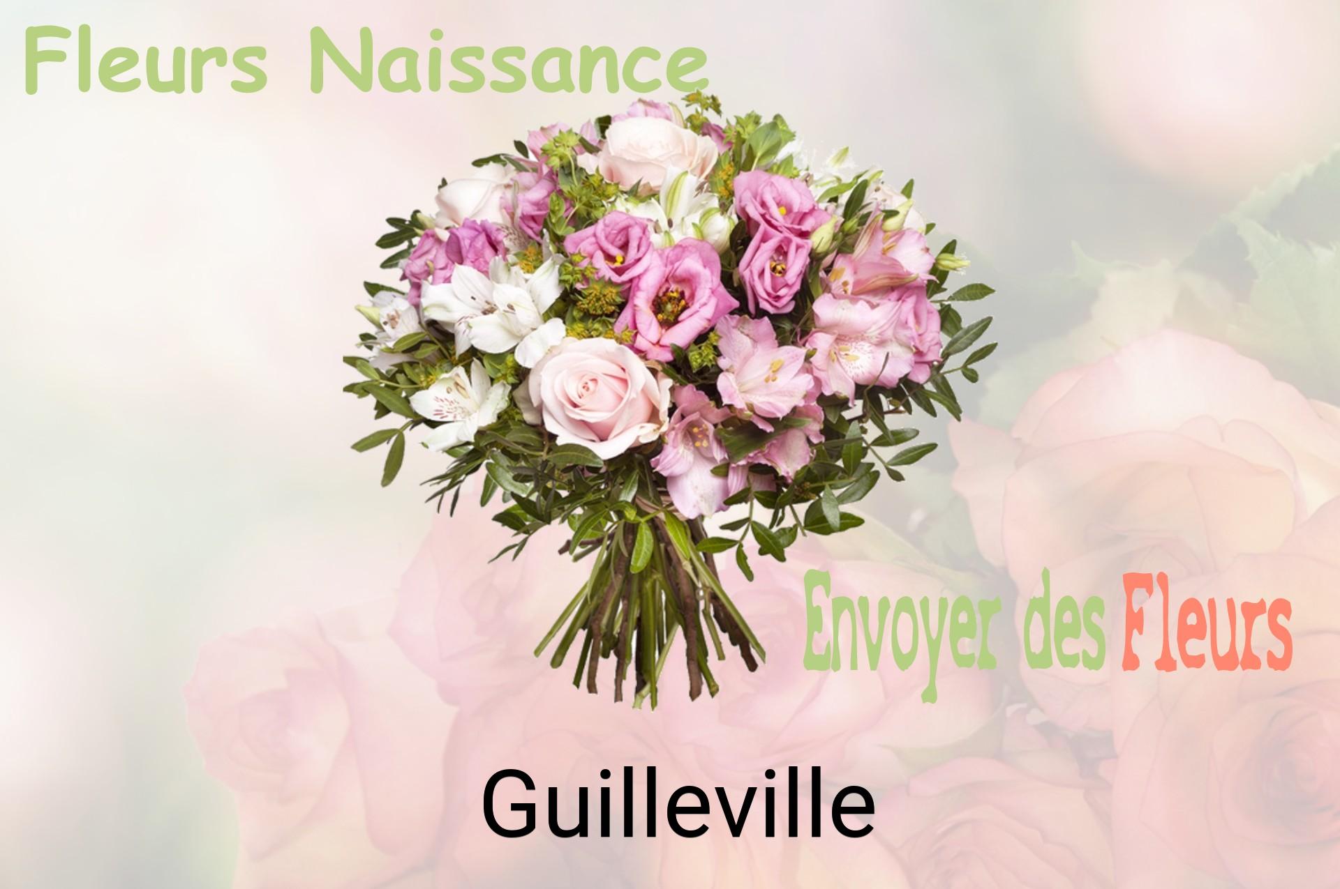 Bouquet de fleurs de naissance livré à Guilleville